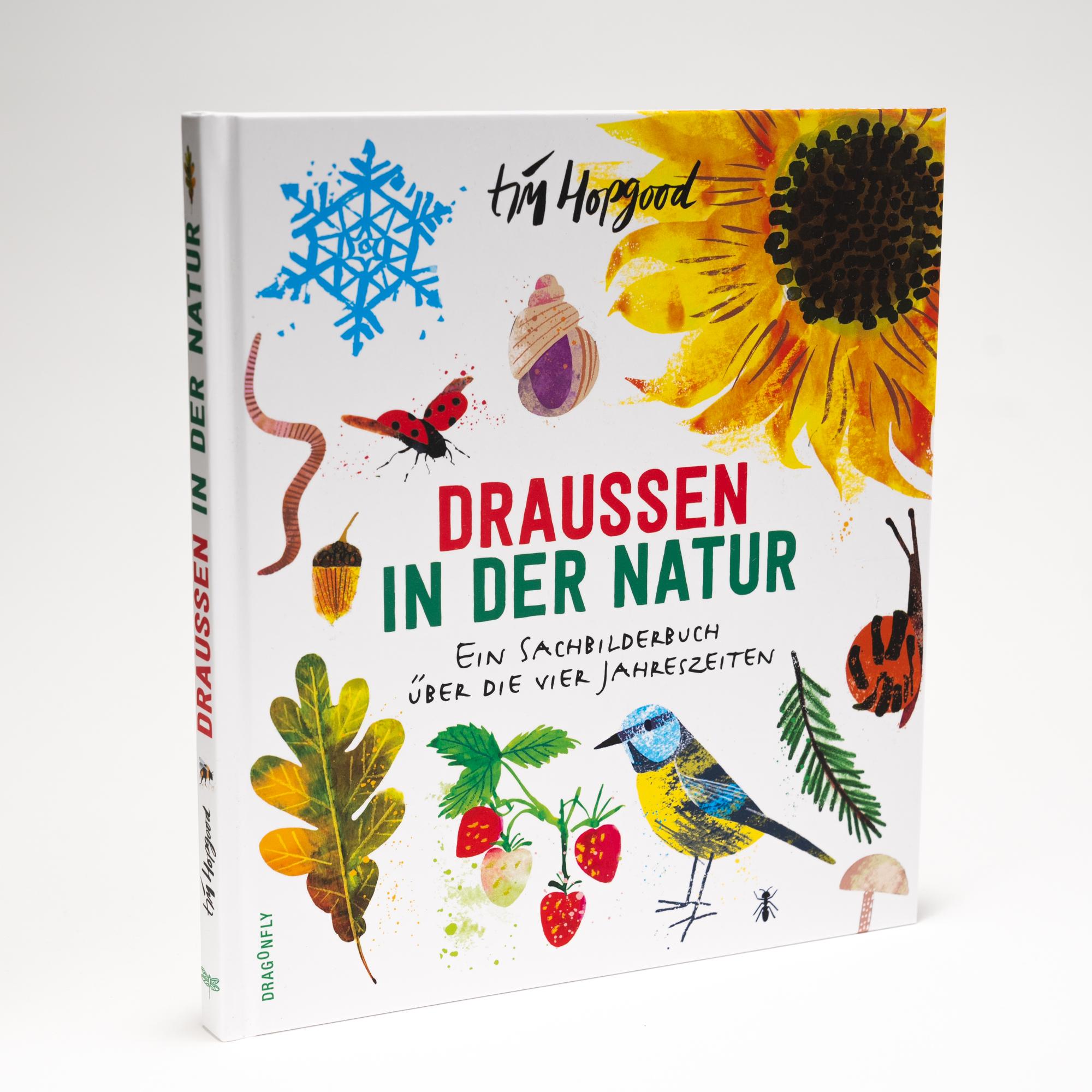 Beispielinhalt (Bild) Draußen in der Natur. Ein Sachbilderbuch über die vier Jahreszeiten