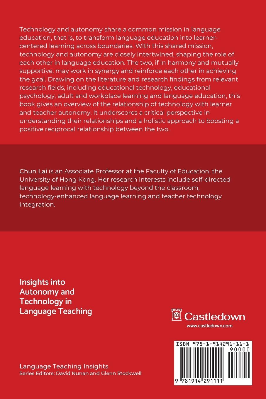 Rückseitencover Insights into Autonomy and Technology in Language Teaching
