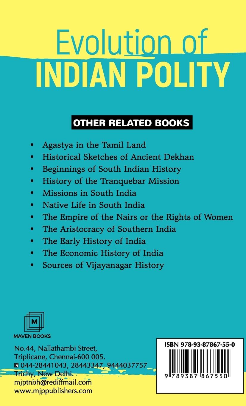 Rückseitencover Evolution of INDIAN POLITY