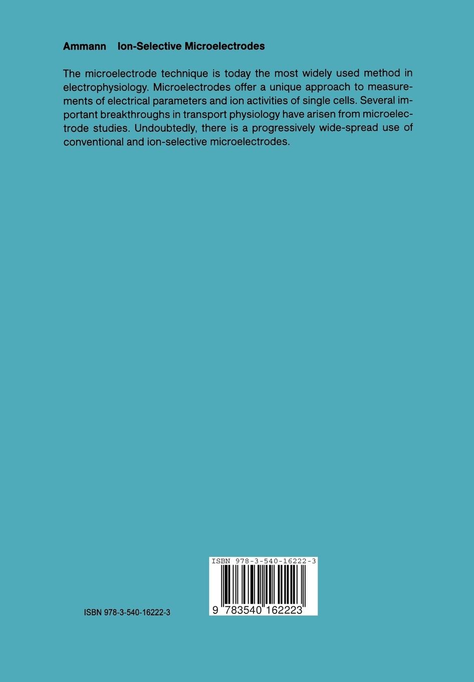 Rückseitencover Ion-Selective Microelectrodes