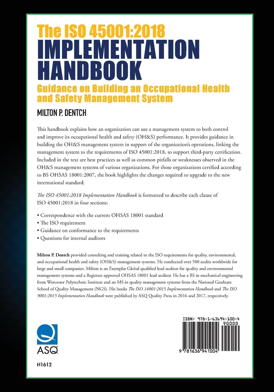 Rückseitencover The ISO 45001