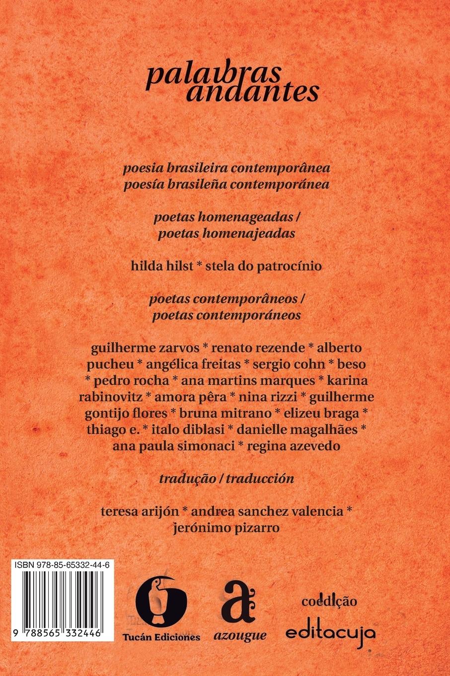 Rückseitencover Palavbras Andantes - Brasil