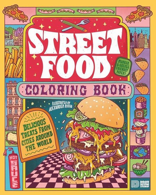 Vorderes Coverbild Street Food Coloring Book