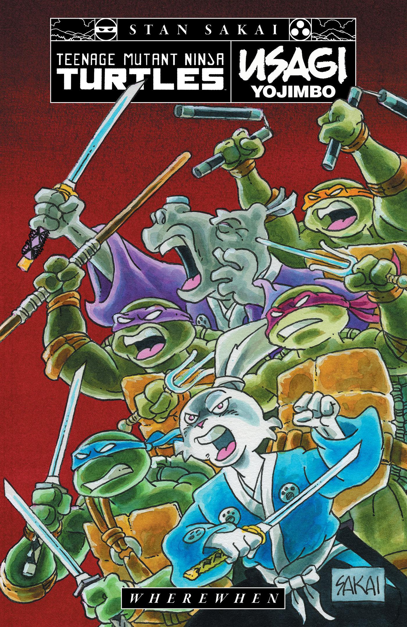 Vorderes Coverbild Teenage Mutant Ninja Turtles/Usagi Yojimbo: Wherewhen
