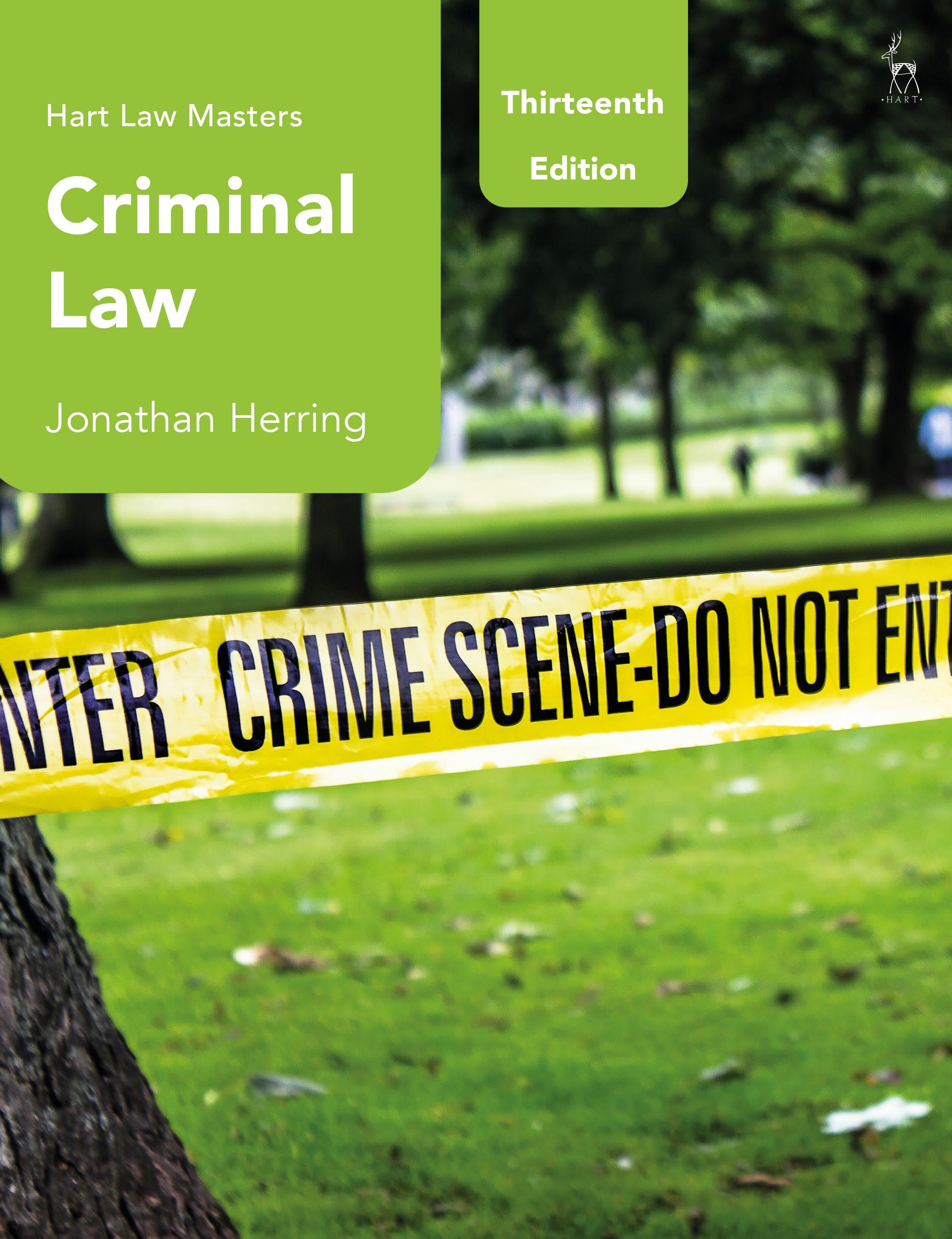 Vorderes Coverbild Criminal Law