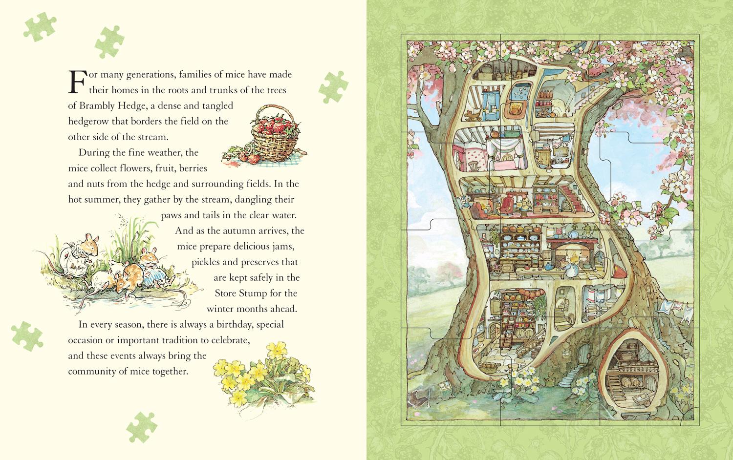 Beispielinhalt (Bild) The Brambly Hedge Jigsaw Book