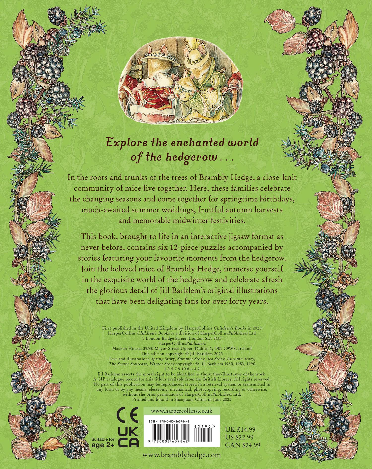Rückseitencover The Brambly Hedge Jigsaw Book