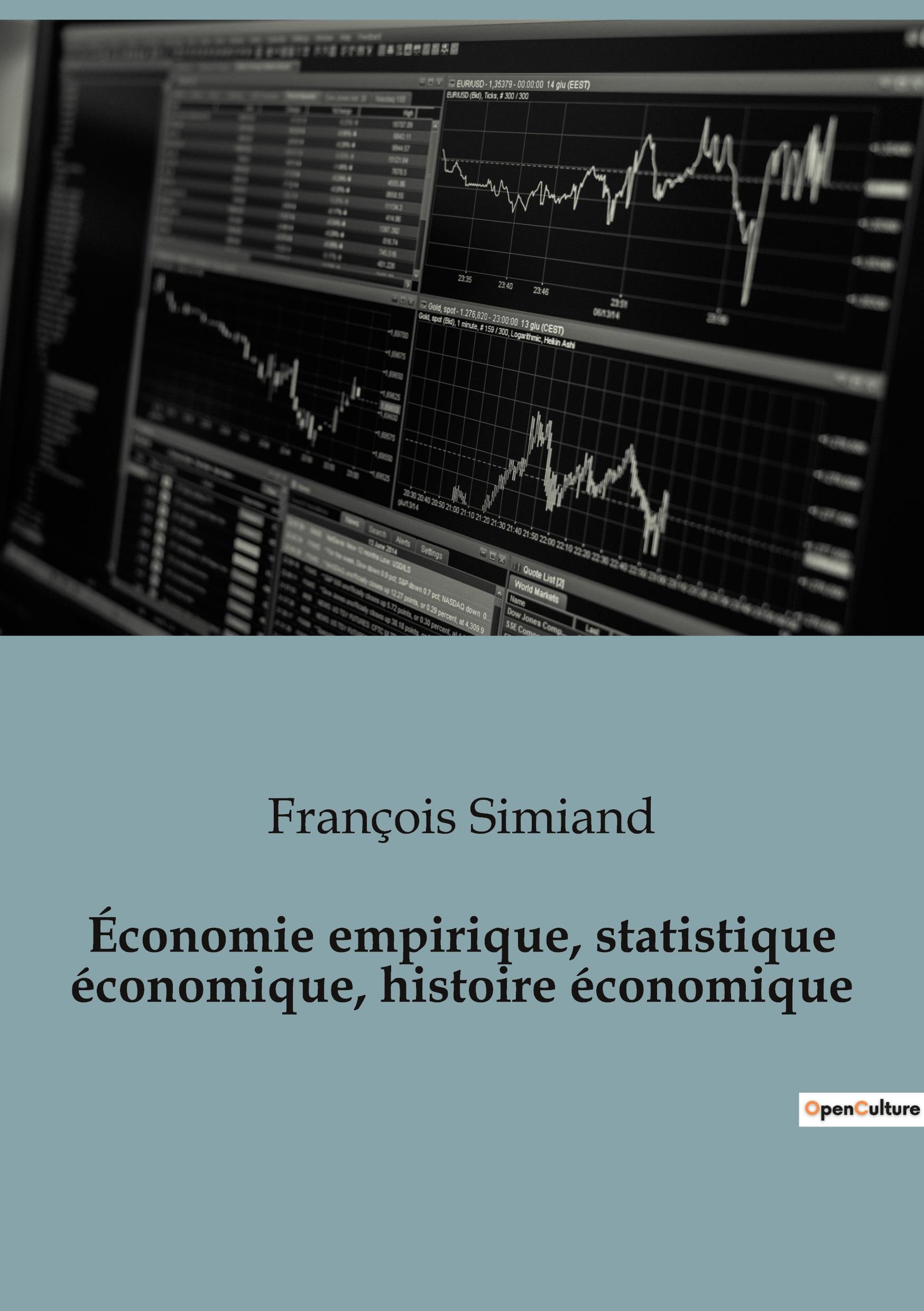 Vorderes Coverbild Économie empirique, statistique économique, histoire économique