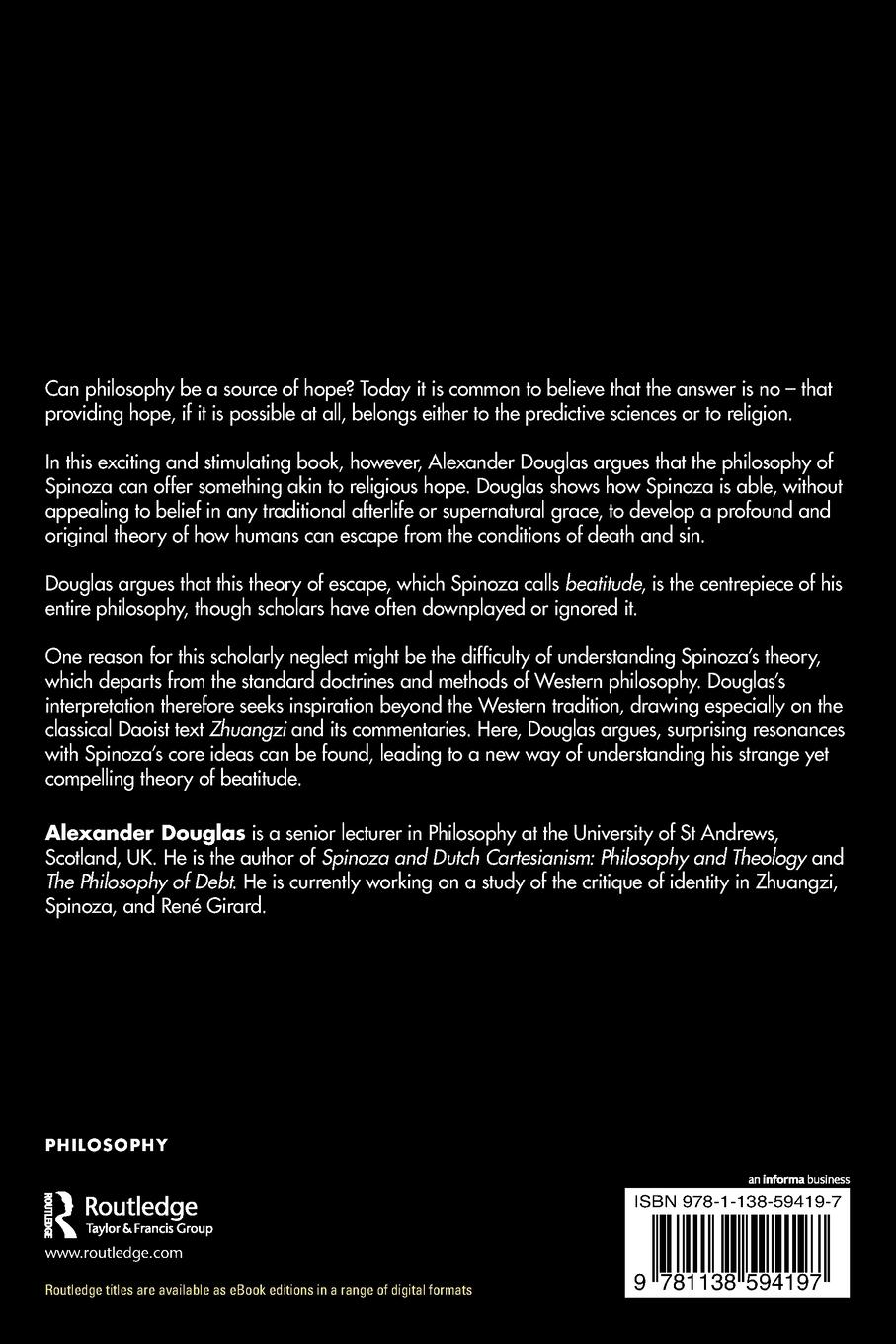 Rückseitencover The Philosophy of Hope