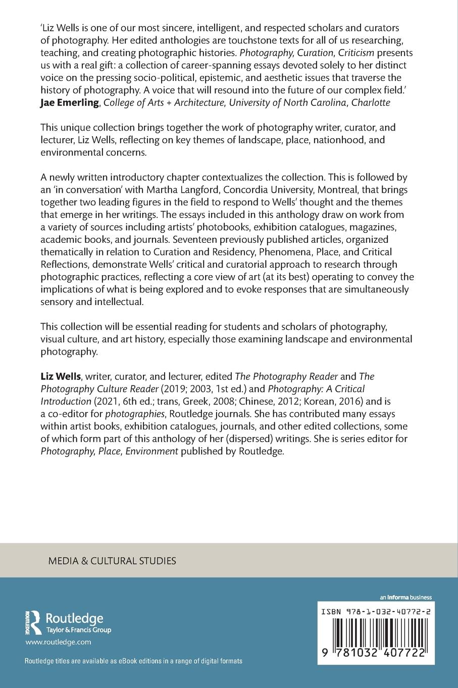 Rückseitencover Photography, Curation, Criticism