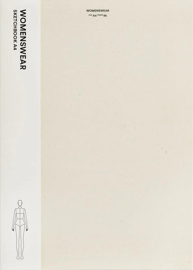 Vorderes Coverbild Fashionary Womenswear Sketchbook A4