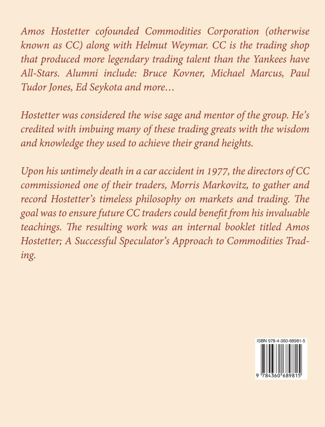 Rückseitencover Amos Hostetter