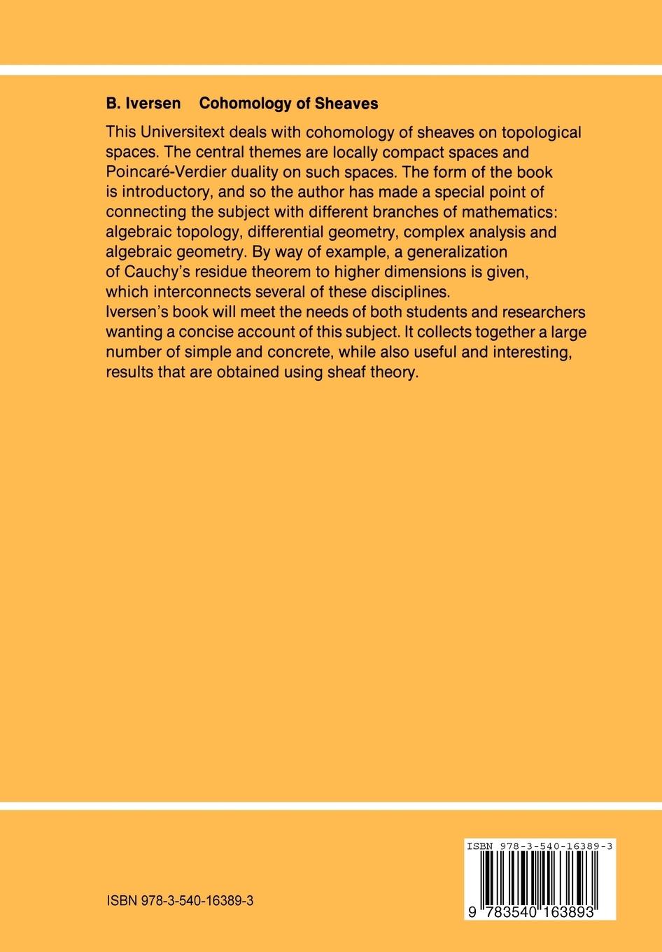 Rückseitencover Cohomology of Sheaves