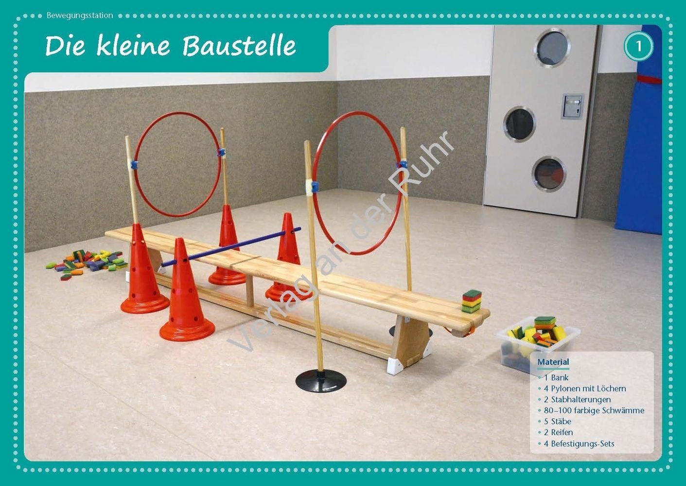Beispielinhalt (Bild) Bewegungsstationen für Vorschulkinder