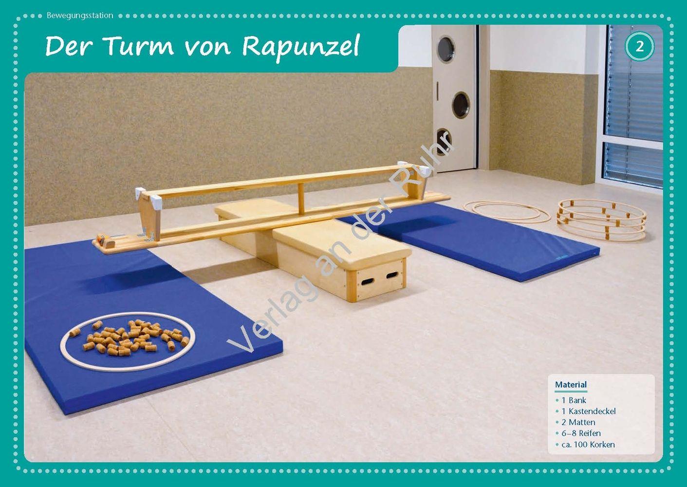 Beispielinhalt (Bild) Bewegungsstationen für Vorschulkinder