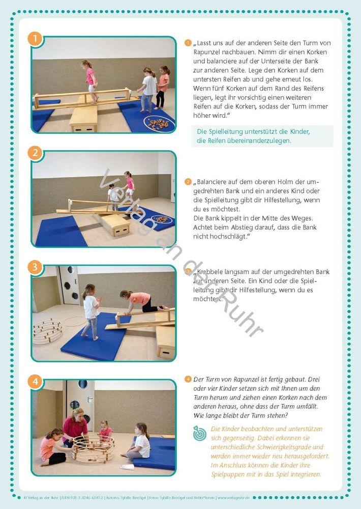 Beispielinhalt (Bild) Bewegungsstationen für Vorschulkinder