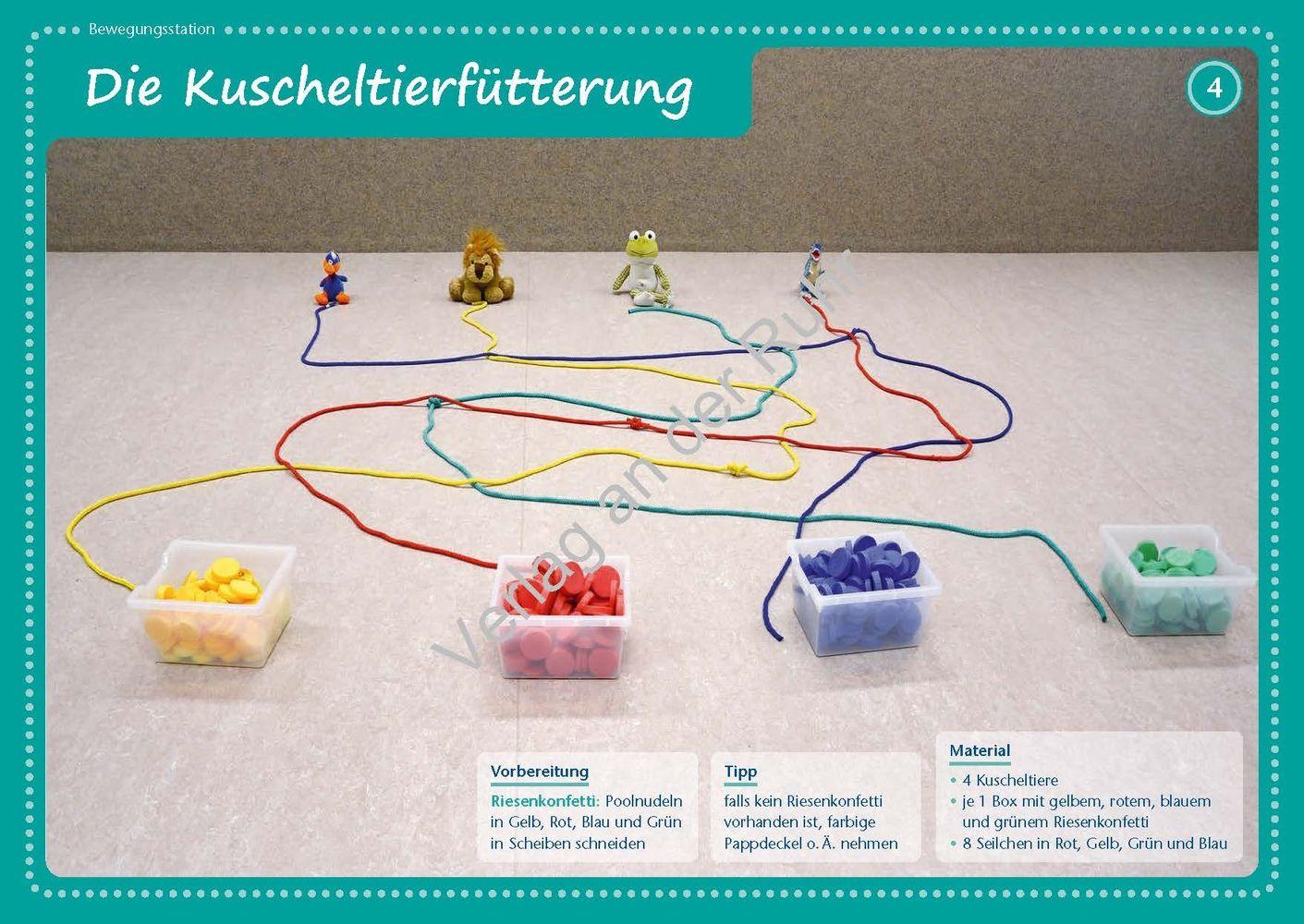 Beispielinhalt (Bild) Bewegungsstationen für Vorschulkinder