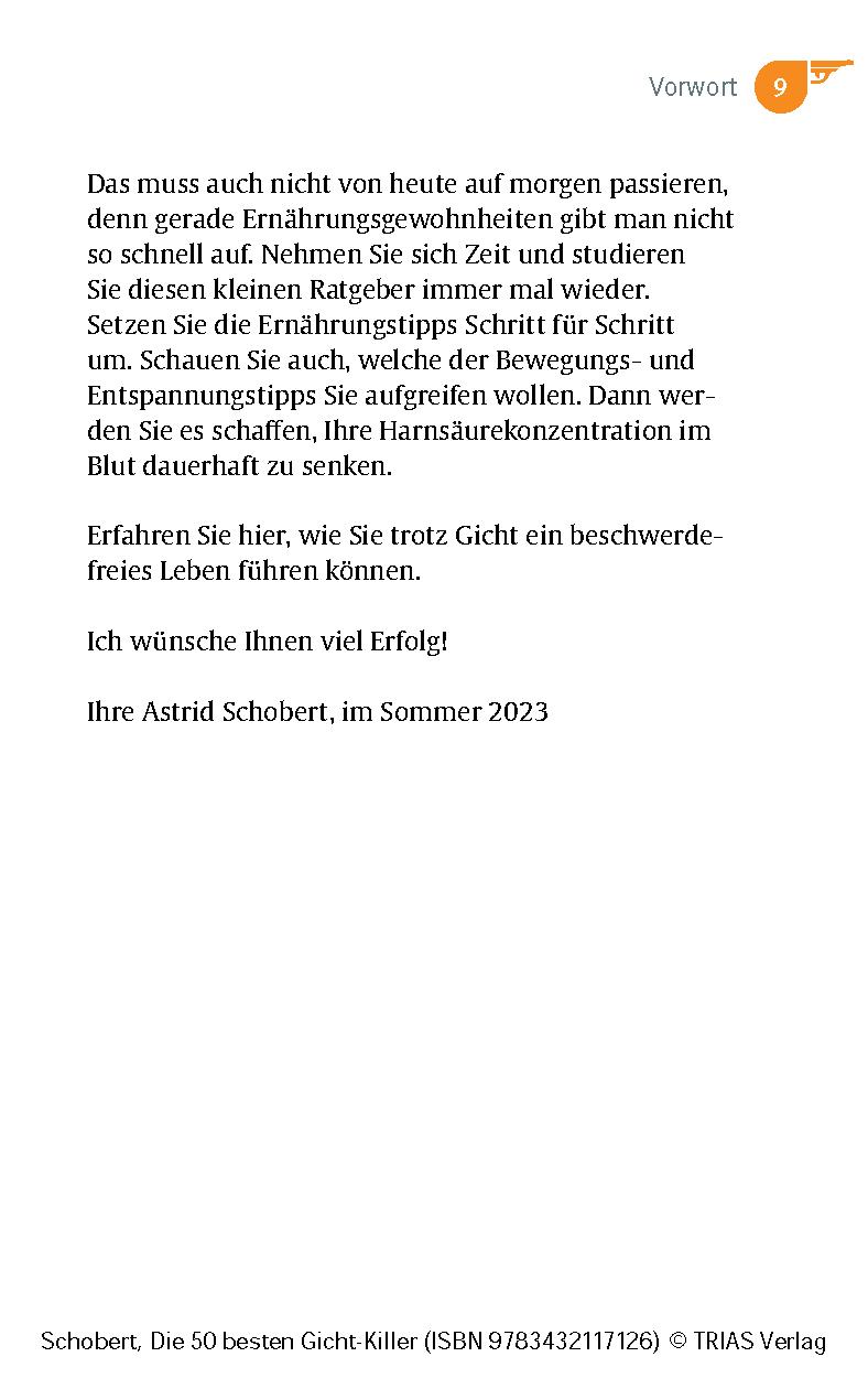 Beispielinhalt (Bild) Die 50 besten Gicht-Killer