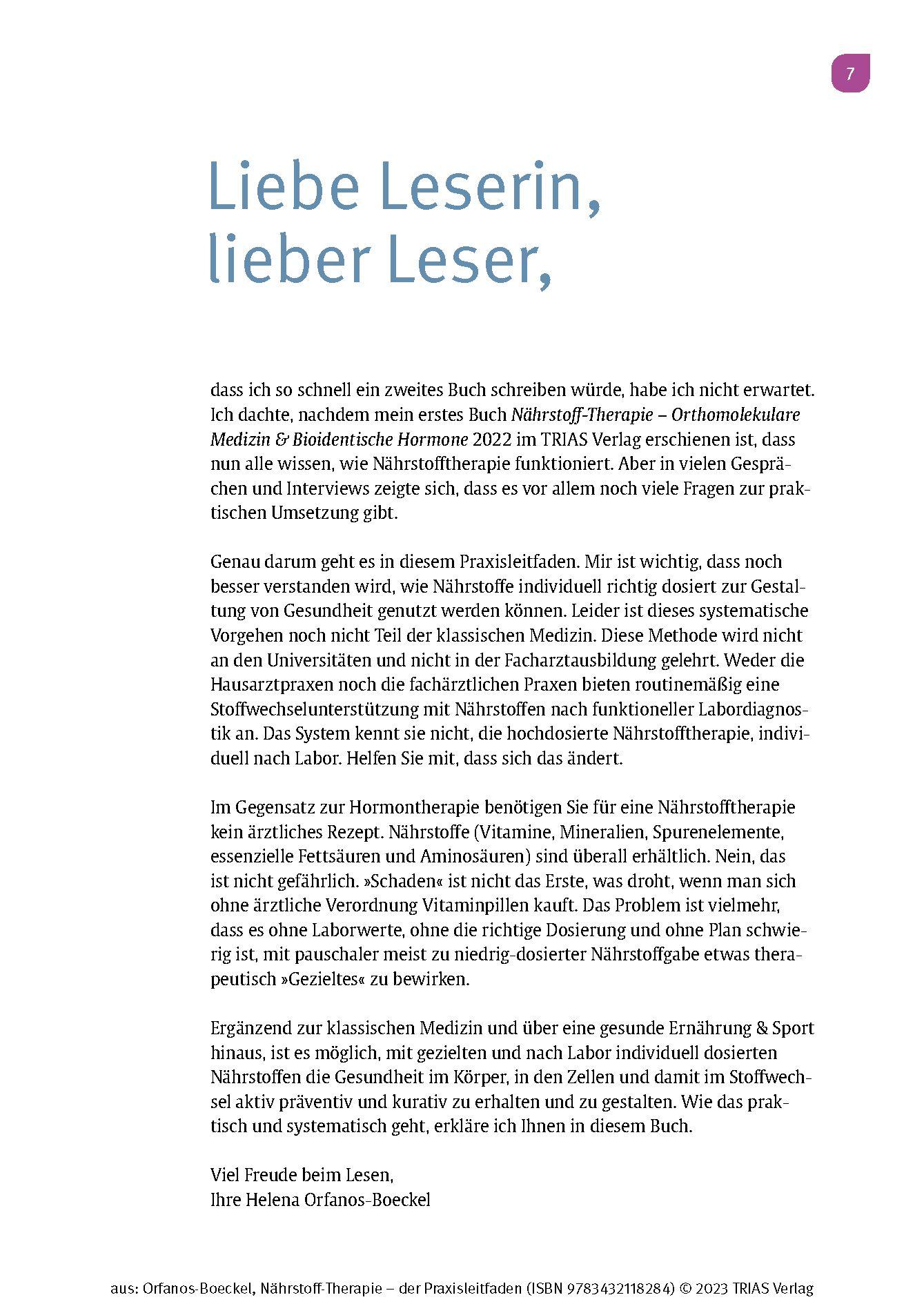 Beispielinhalt (Bild) Nährstoff-Therapie - Der Praxisleitfaden