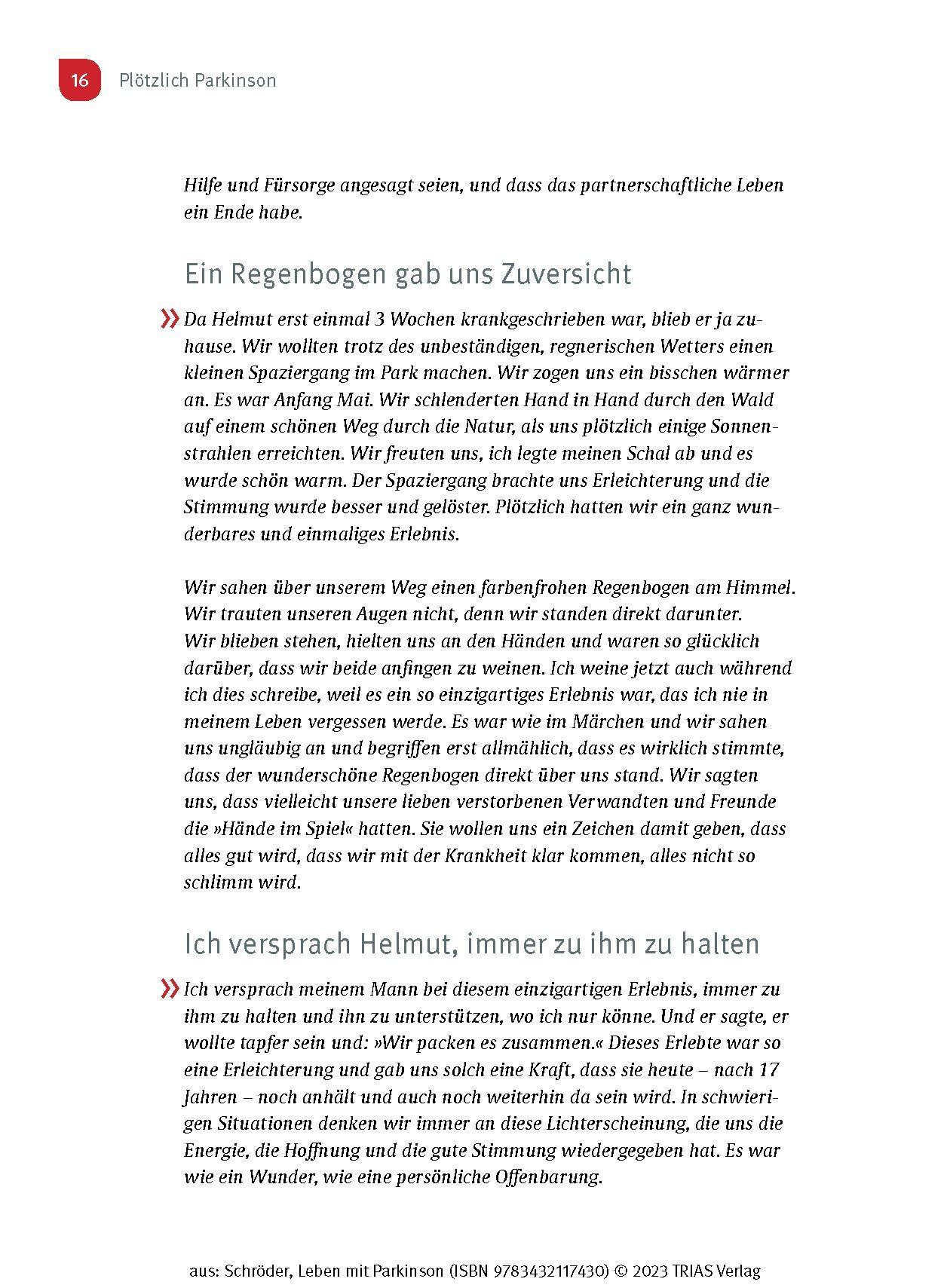 Beispielinhalt (Bild) Leben mit Parkinson