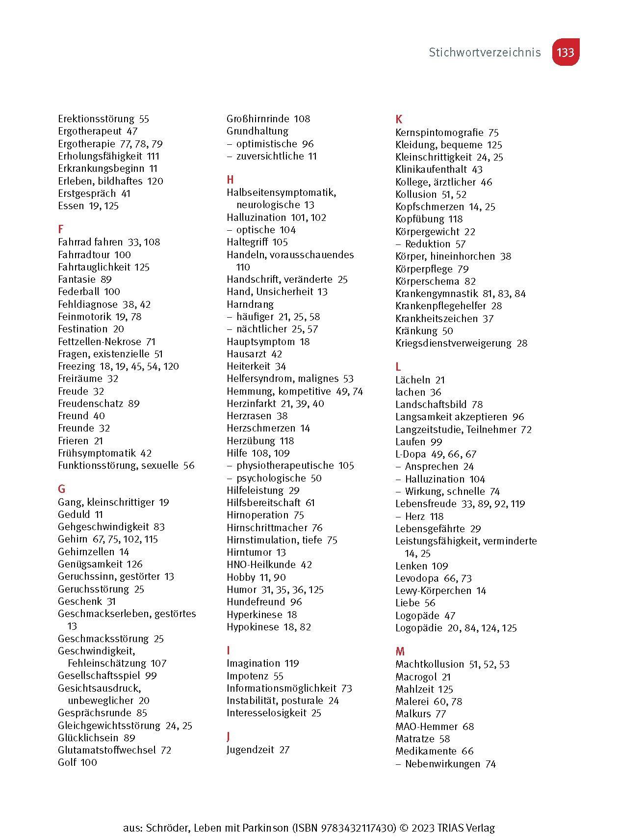 Beispielinhalt (Bild) Leben mit Parkinson