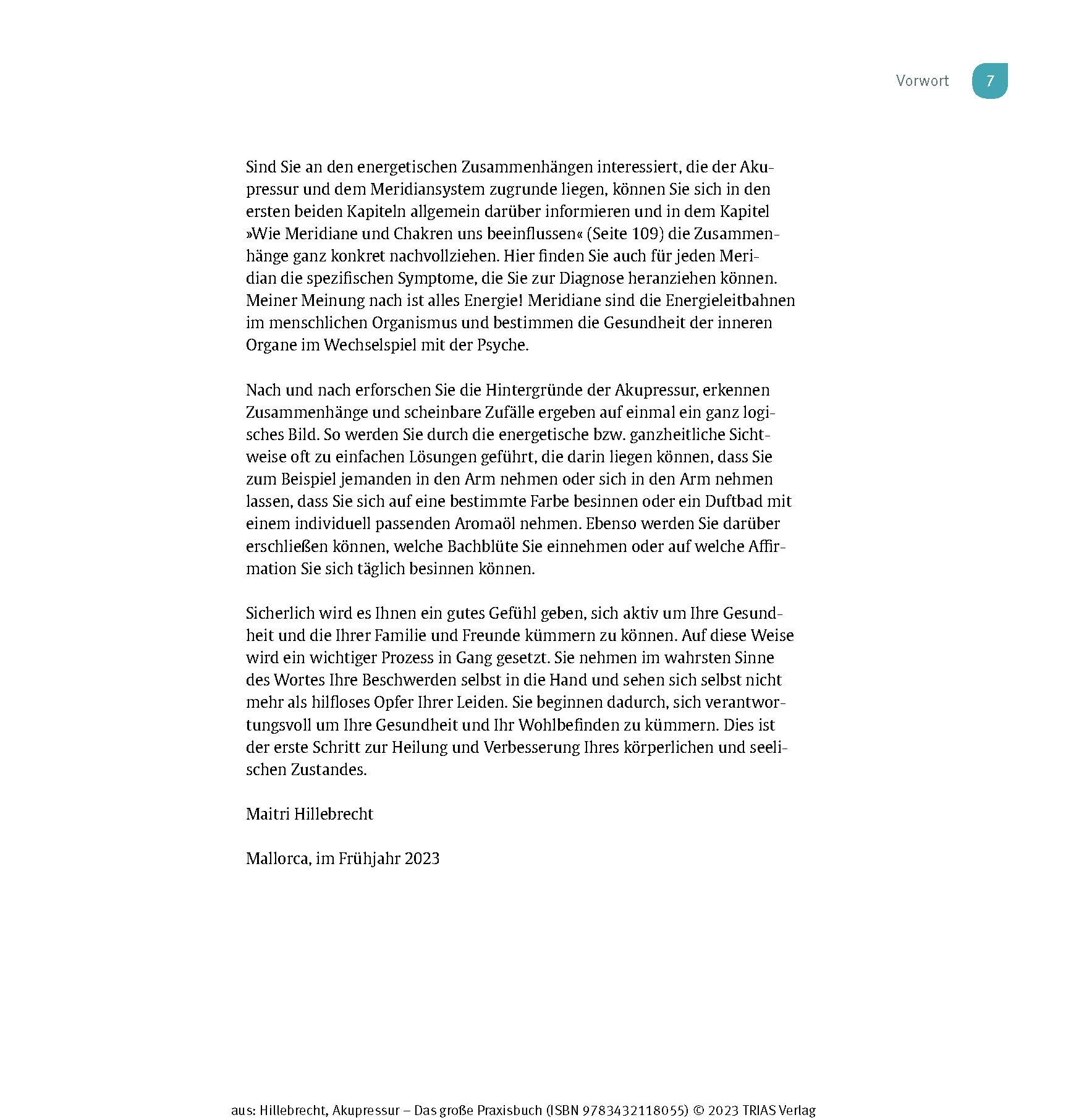 Beispielinhalt (Bild) Akupressur - Das große Praxisbuch