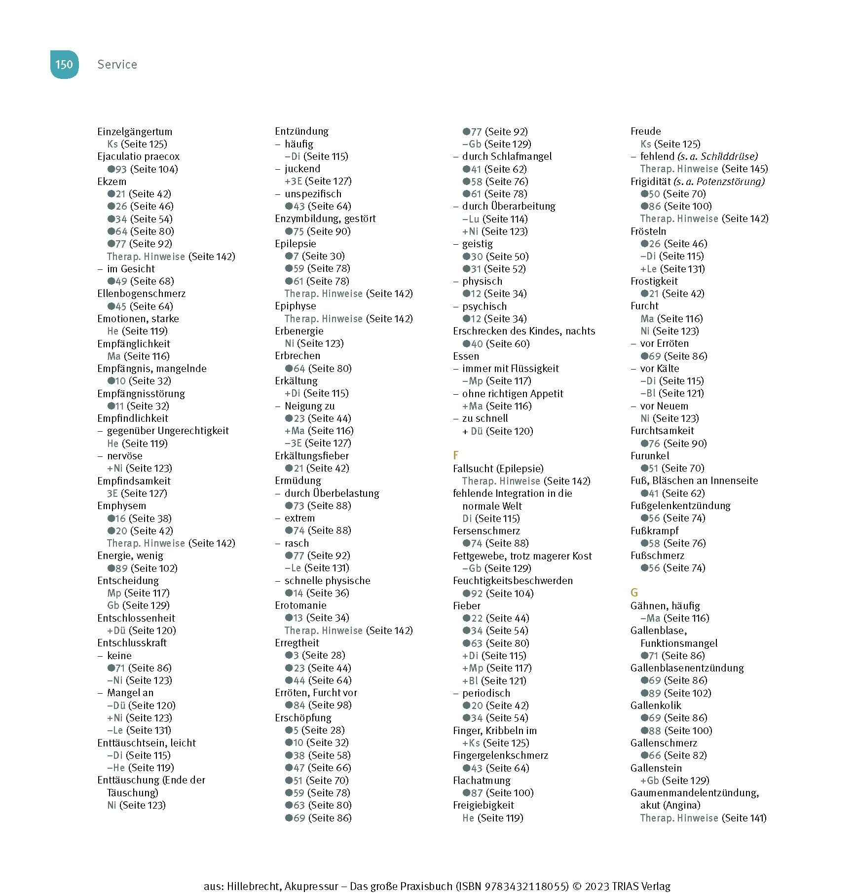 Beispielinhalt (Bild) Akupressur - Das große Praxisbuch