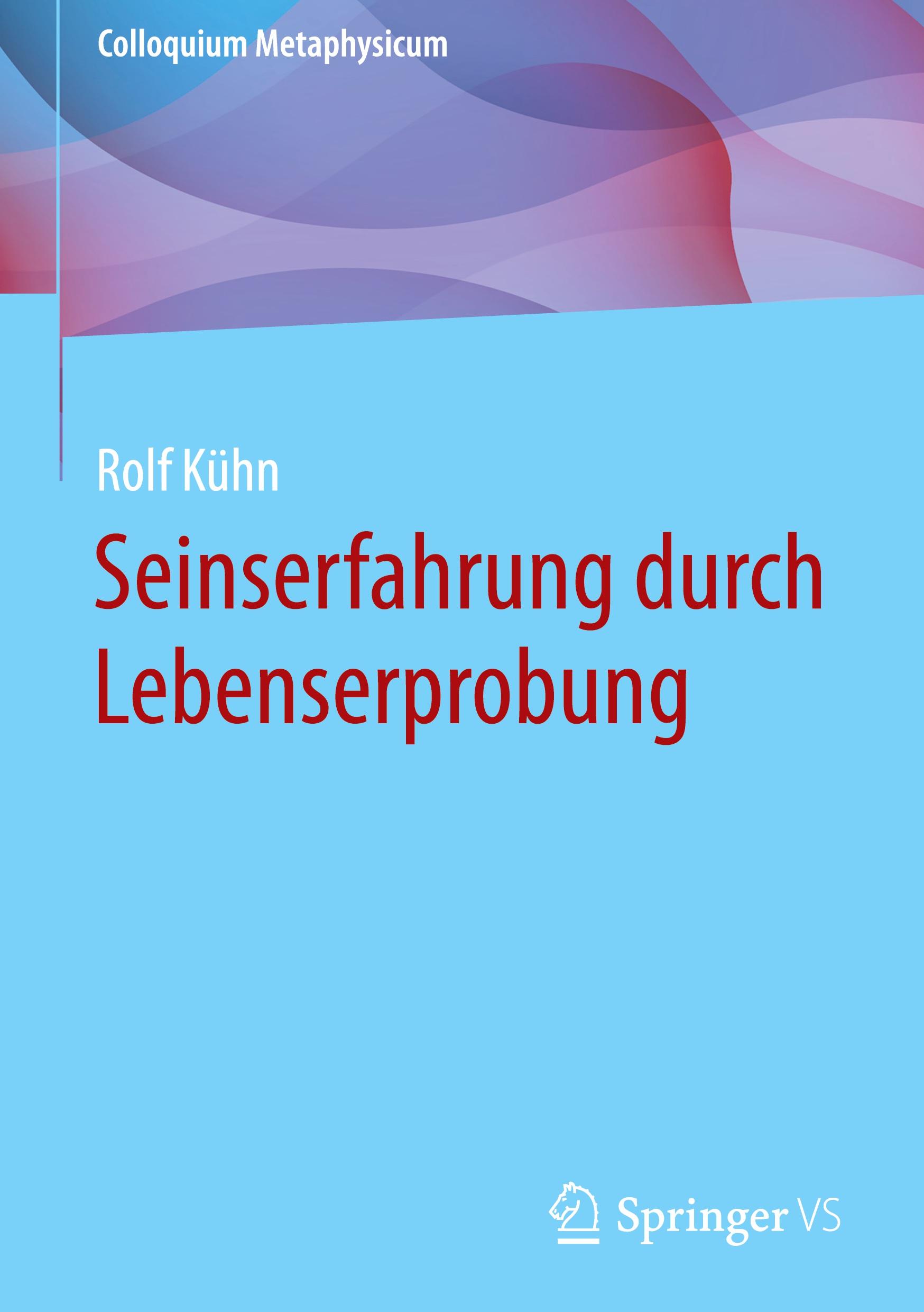 Vorderes Coverbild Seinserfahrung durch Lebenserprobung