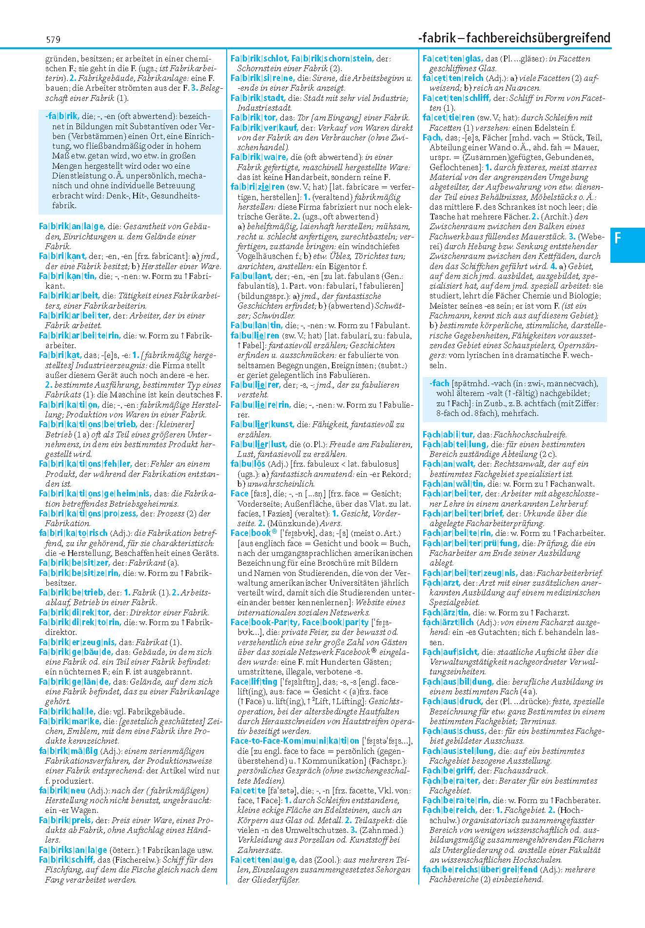 Beispielinhalt (Bild) Duden - Deutsches Universalwörterbuch