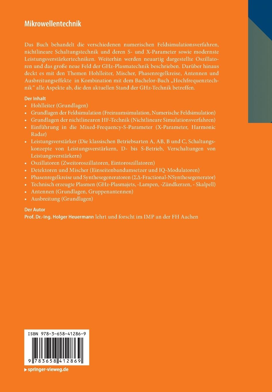 Rückseitencover Mikrowellentechnik