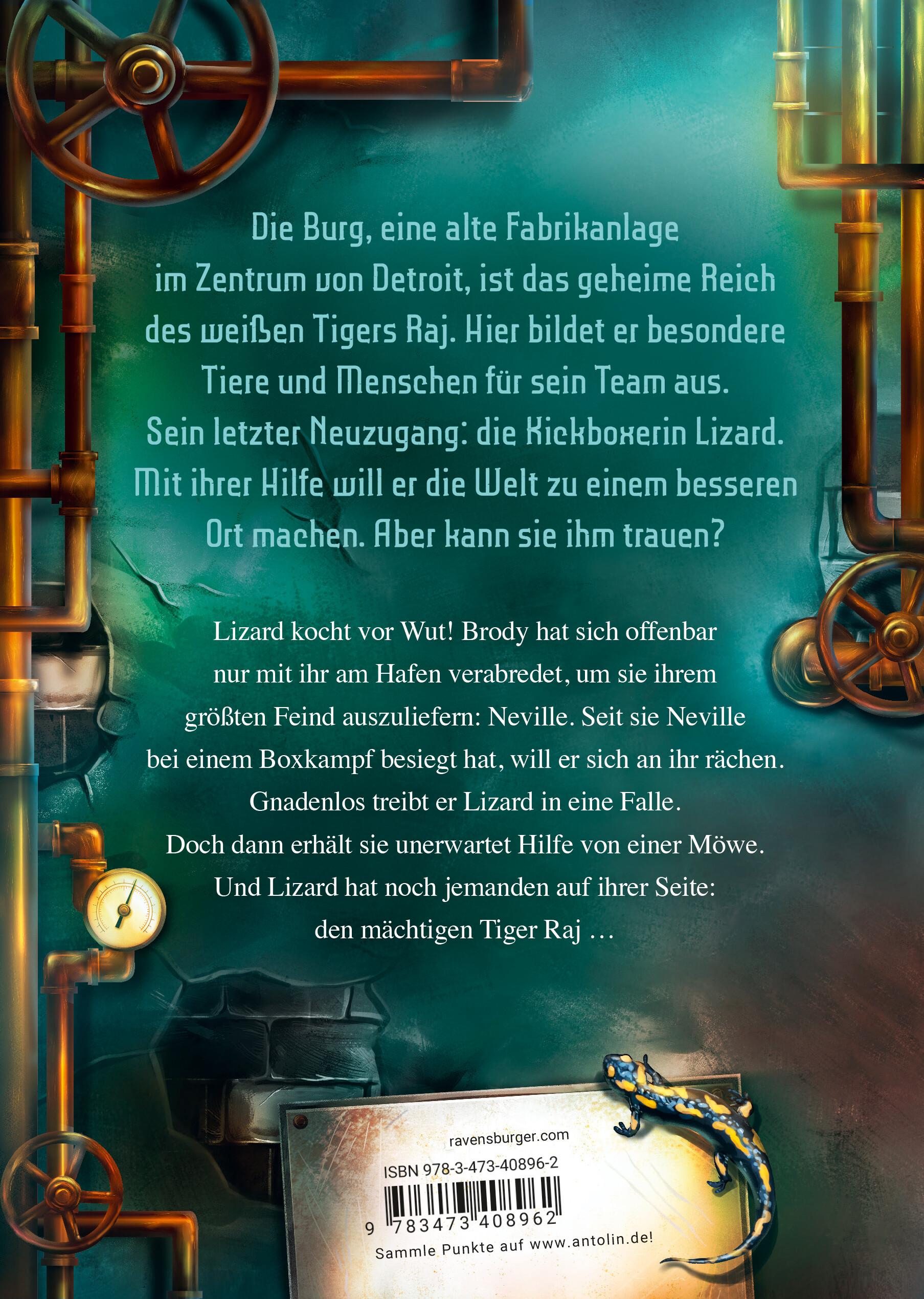 Rückseitencover Stadt der bösen Tiere, Band 1 - Die Burg