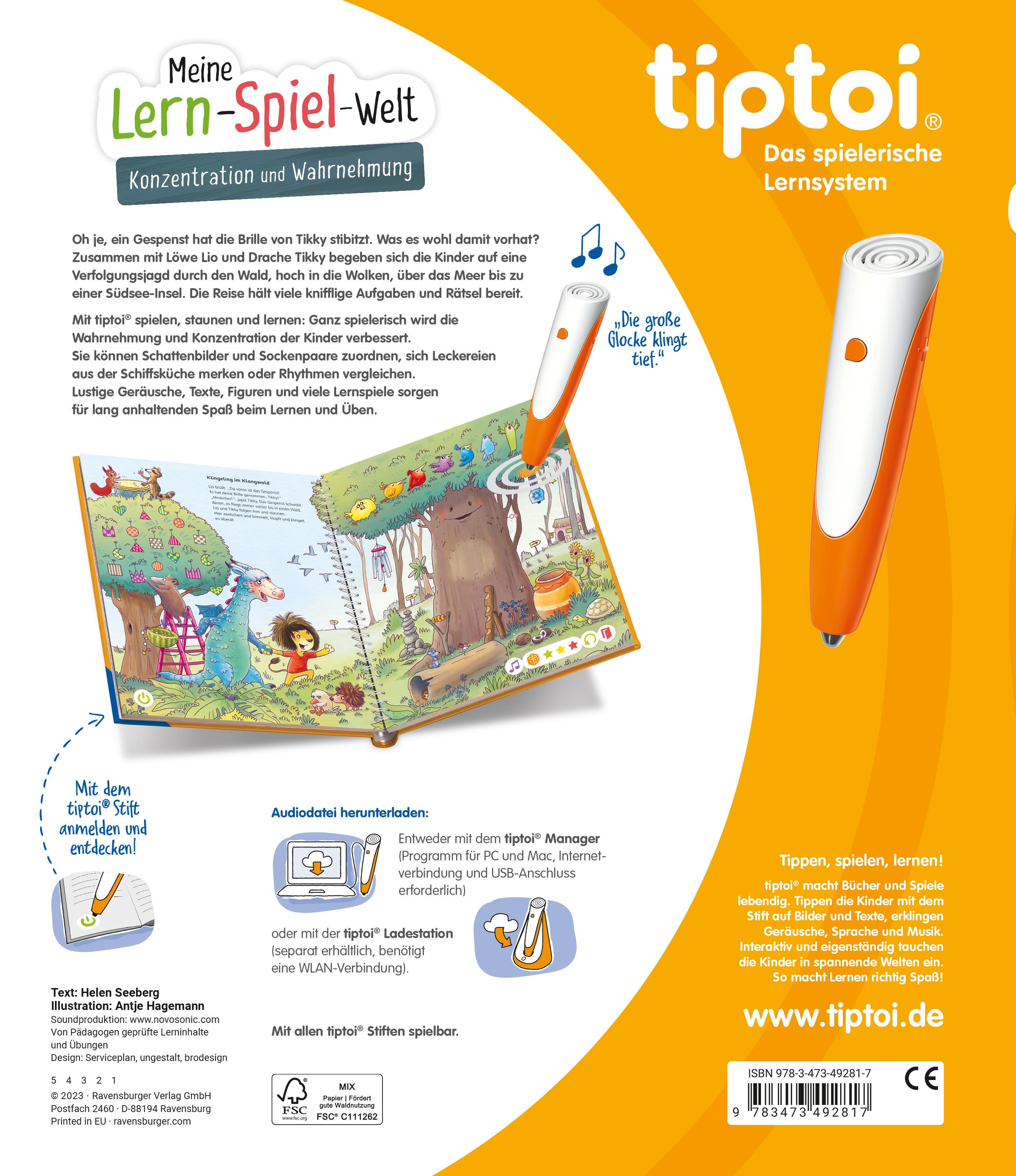 Rückseitencover tiptoi® Meine Lern-Spiel-Welt - Konzentration und Wahrnehmung