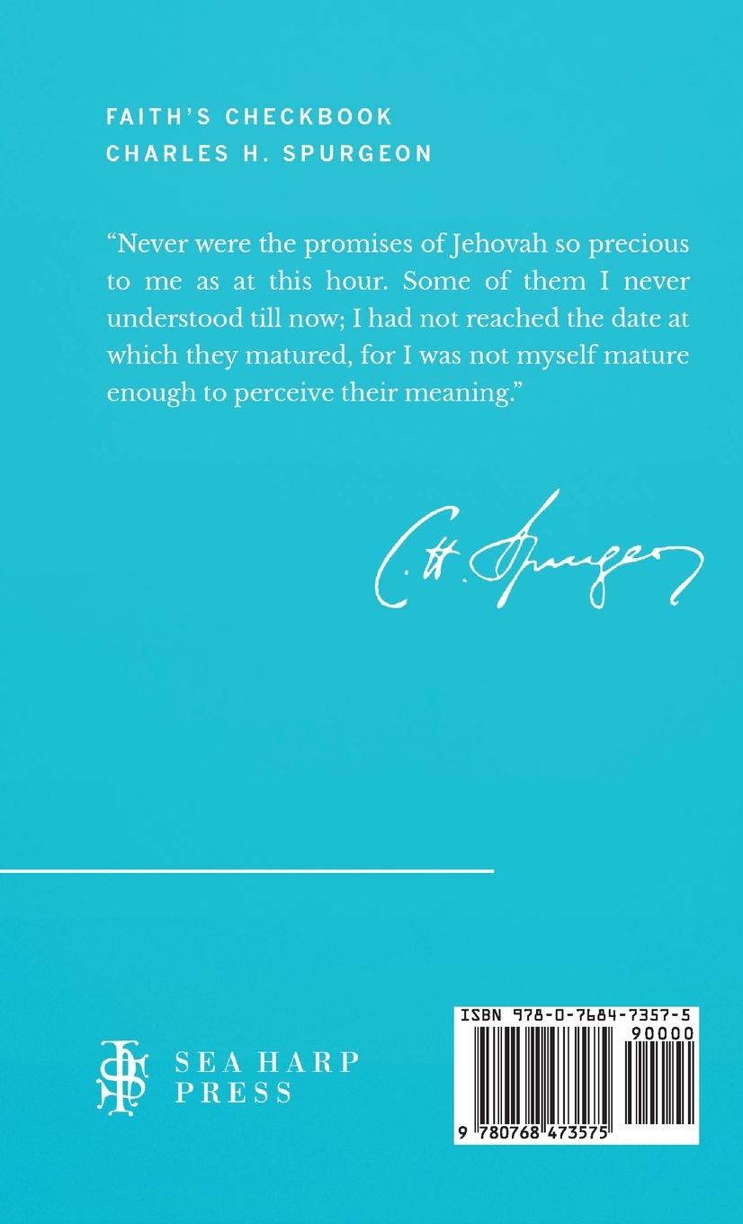 Rückseitencover Faith's Checkbook (Sea Harp Timeless series)