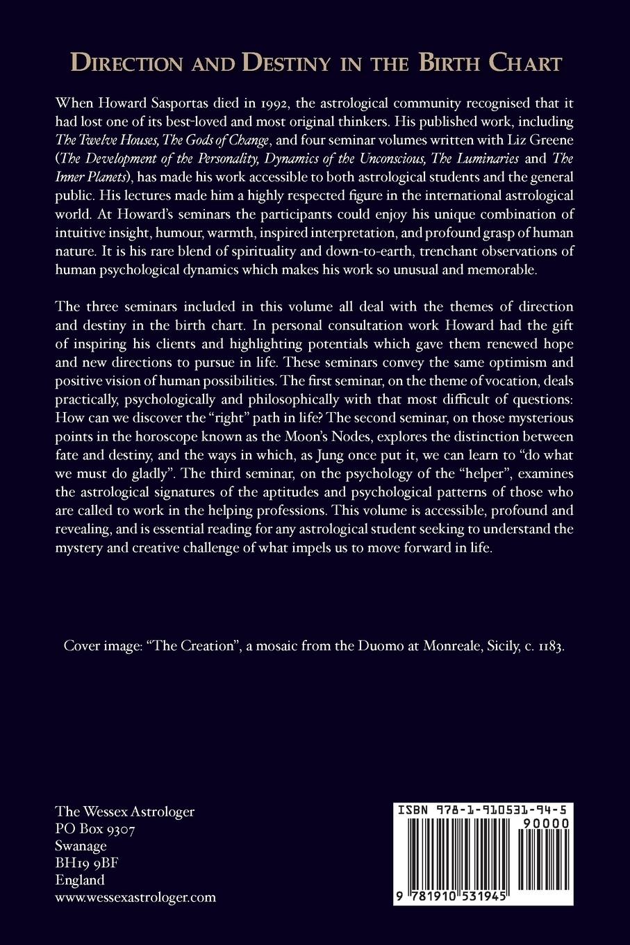 Rückseitencover Direction and Destiny in the Birth Chart