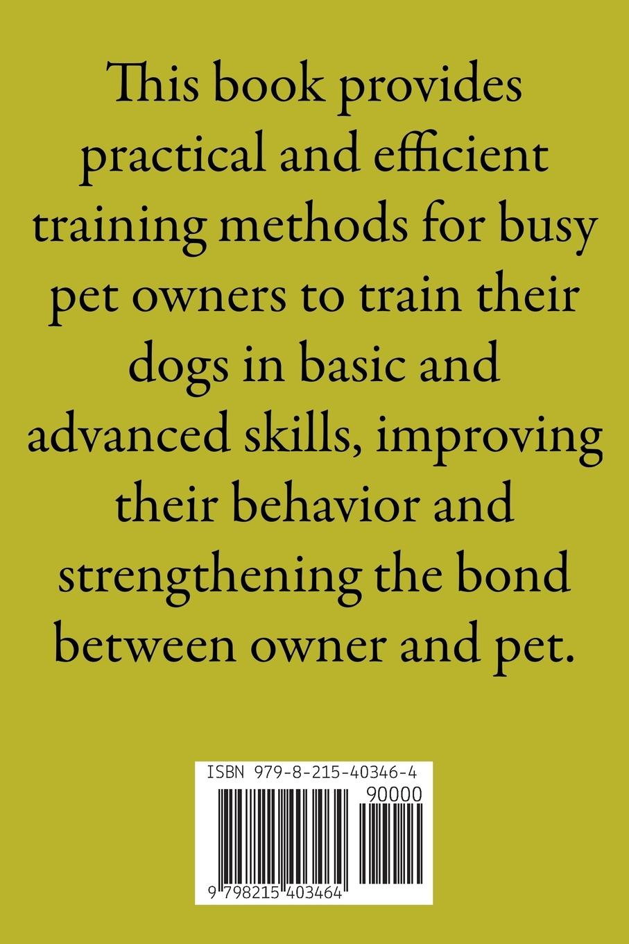 Rückseitencover Dog Training Hacks