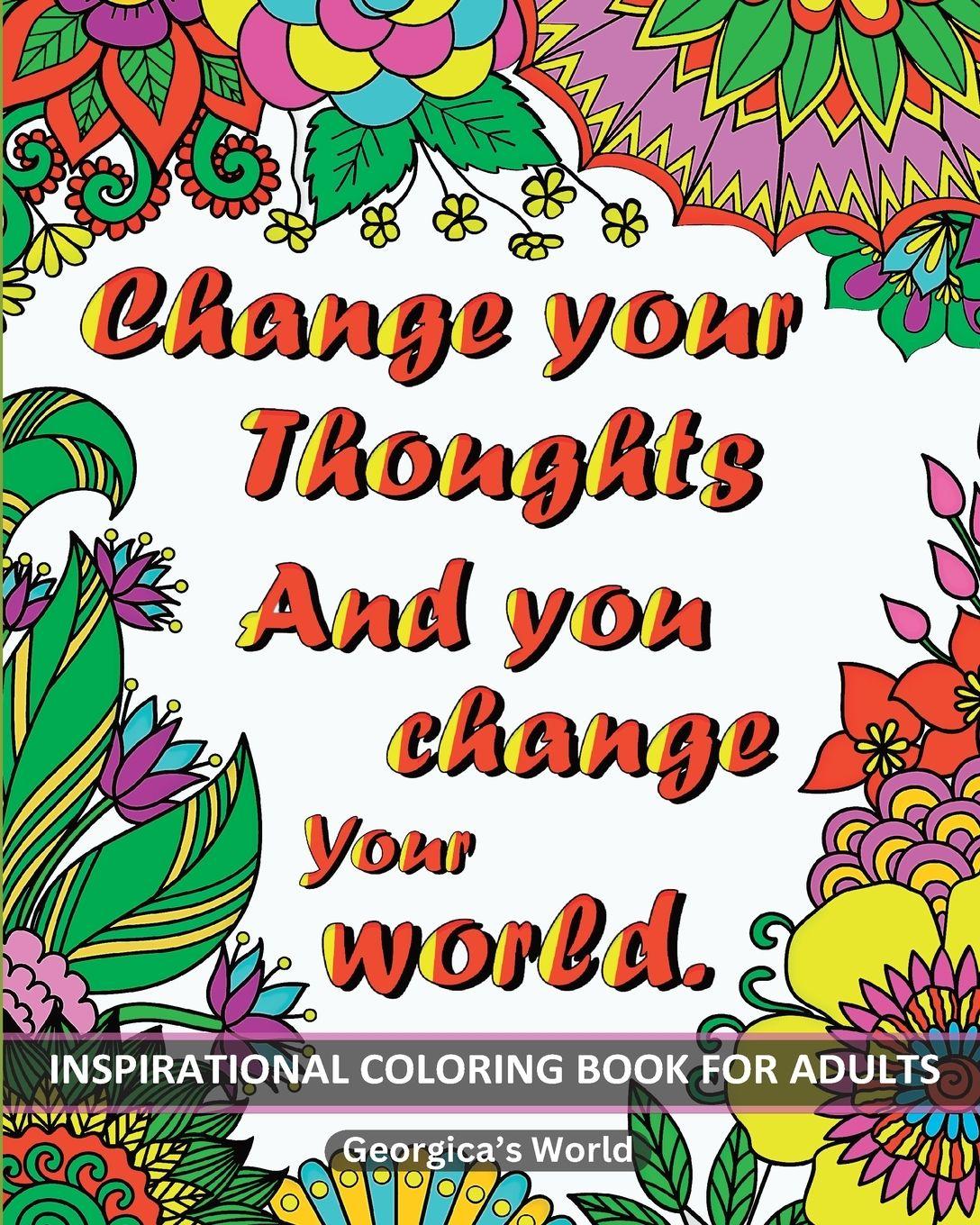 Vorderes Coverbild Inspirational Coloring Book for Adults 50 Motivational Quotes