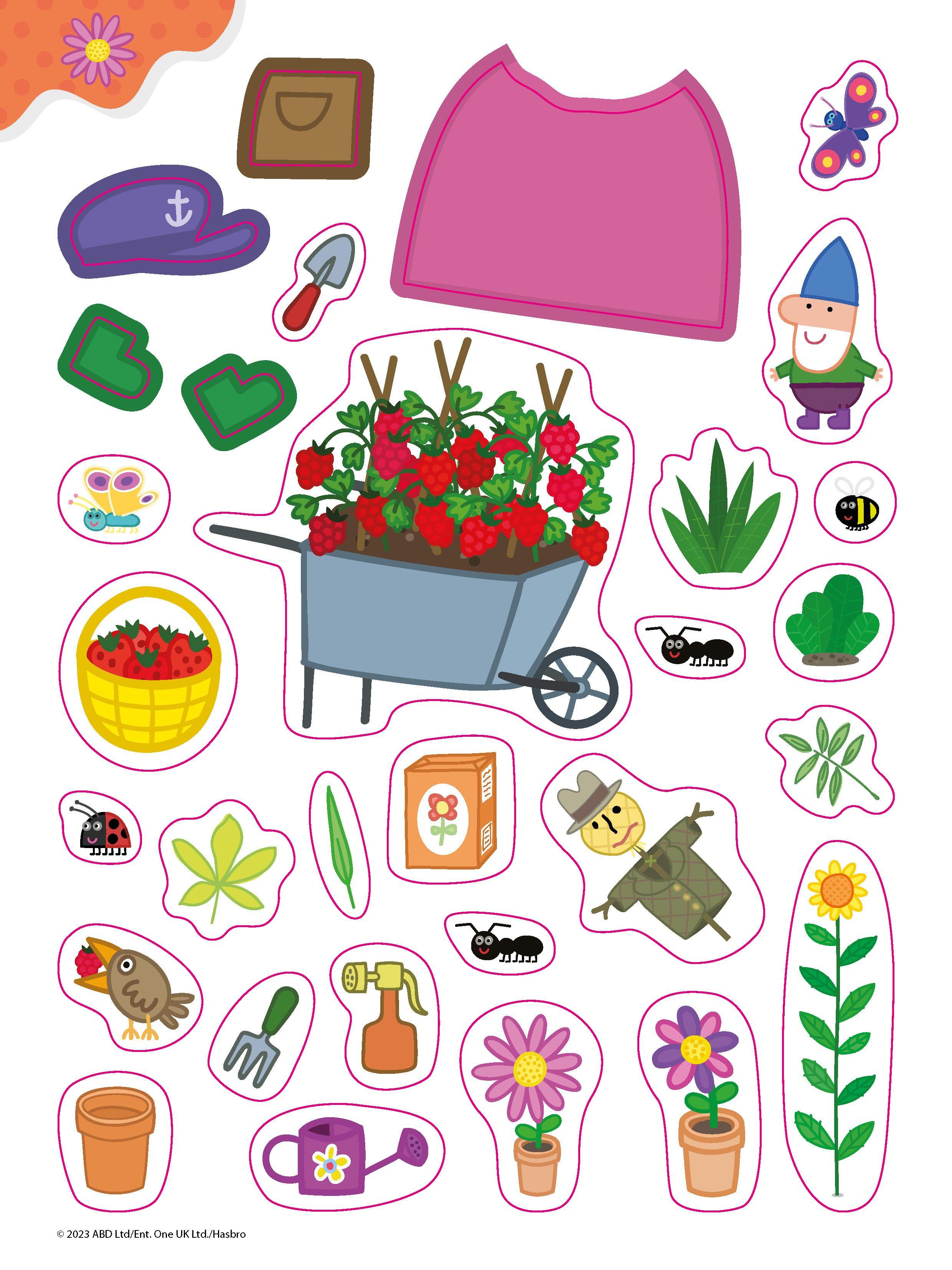 Beispielinhalt (Bild) Peppa Pig Mein Stickerbuch Anziehen mit Peppa