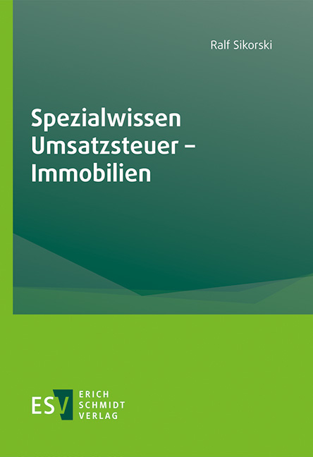 Vorderes Coverbild Spezialwissen Umsatzsteuer - Immobilien