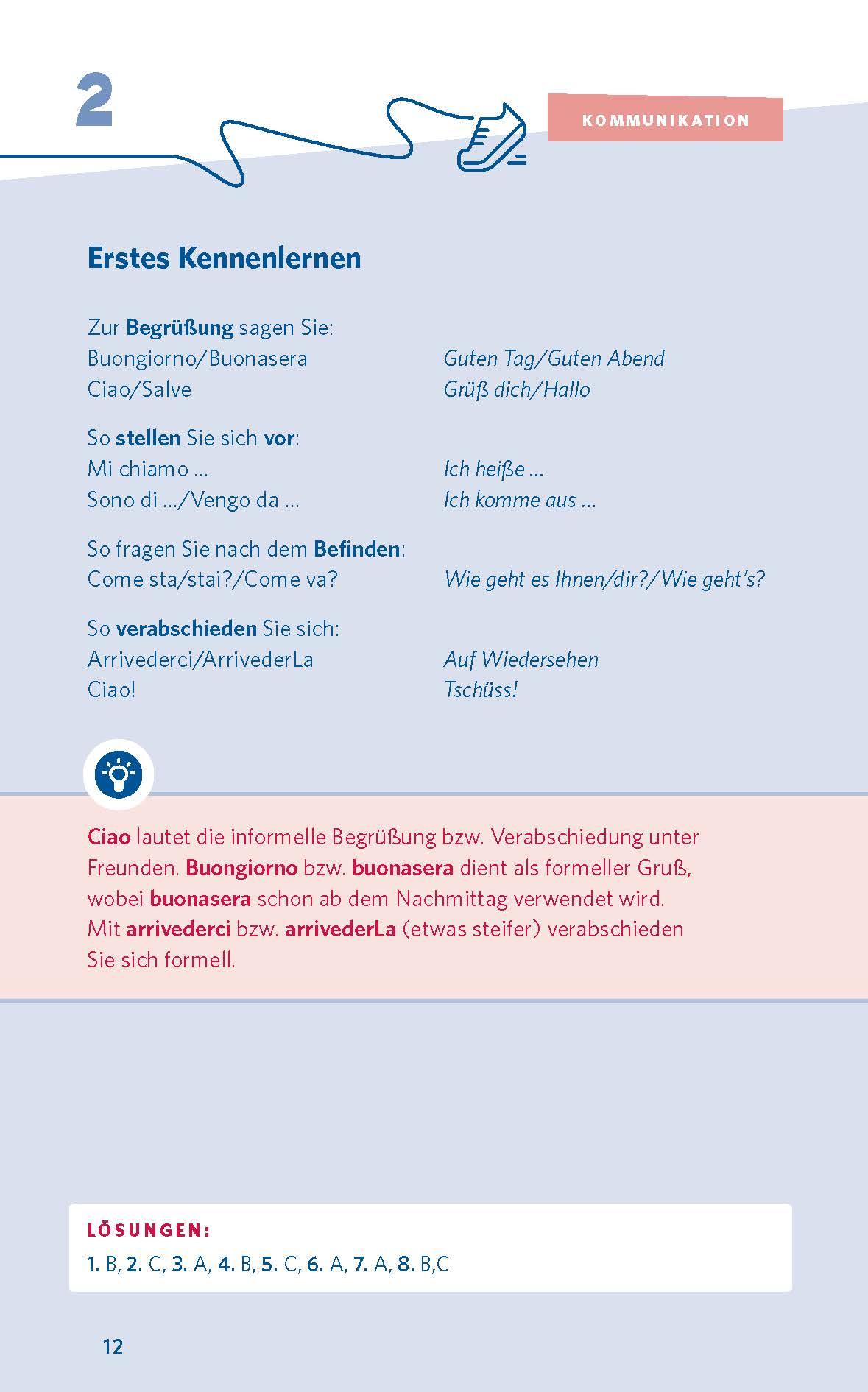 Beispielinhalt (Bild) PONS 10-Minuten-Workout Italienisch