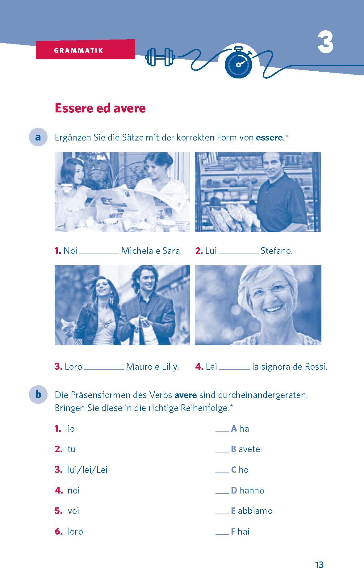 Beispielinhalt (Bild) PONS 10-Minuten-Workout Italienisch