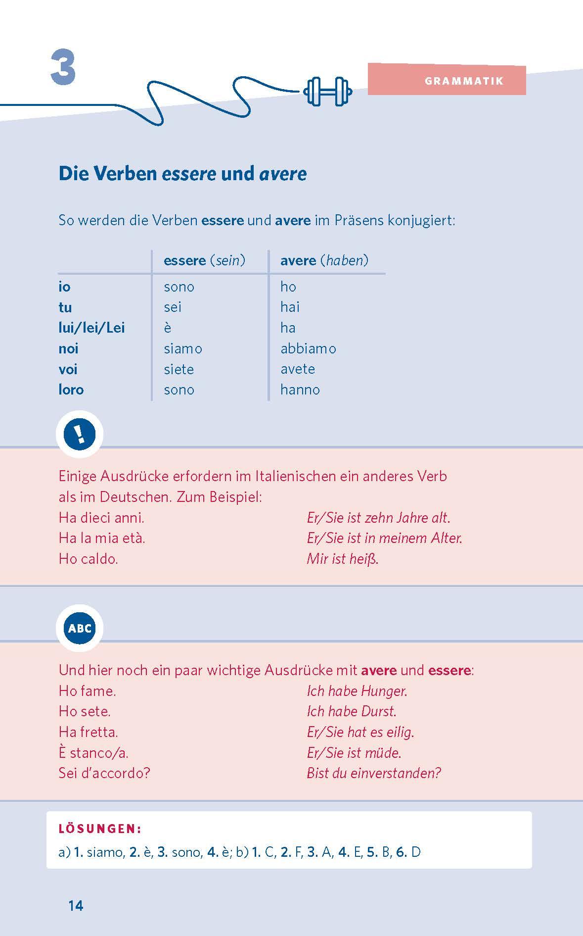 Beispielinhalt (Bild) PONS 10-Minuten-Workout Italienisch