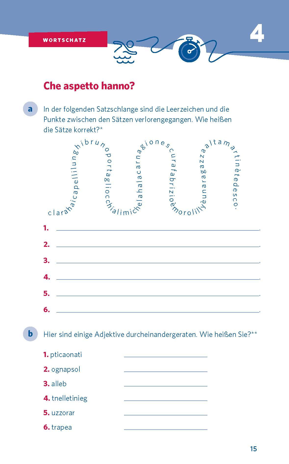 Beispielinhalt (Bild) PONS 10-Minuten-Workout Italienisch