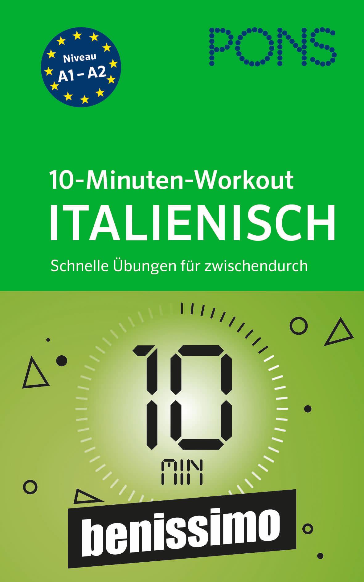 Vorderes Coverbild PONS 10-Minuten-Workout Italienisch