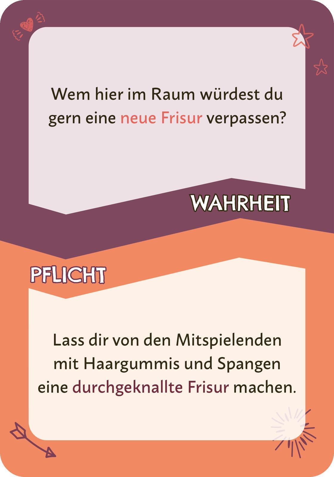 Beispielinhalt (Bild) Wahrheit oder Pflicht