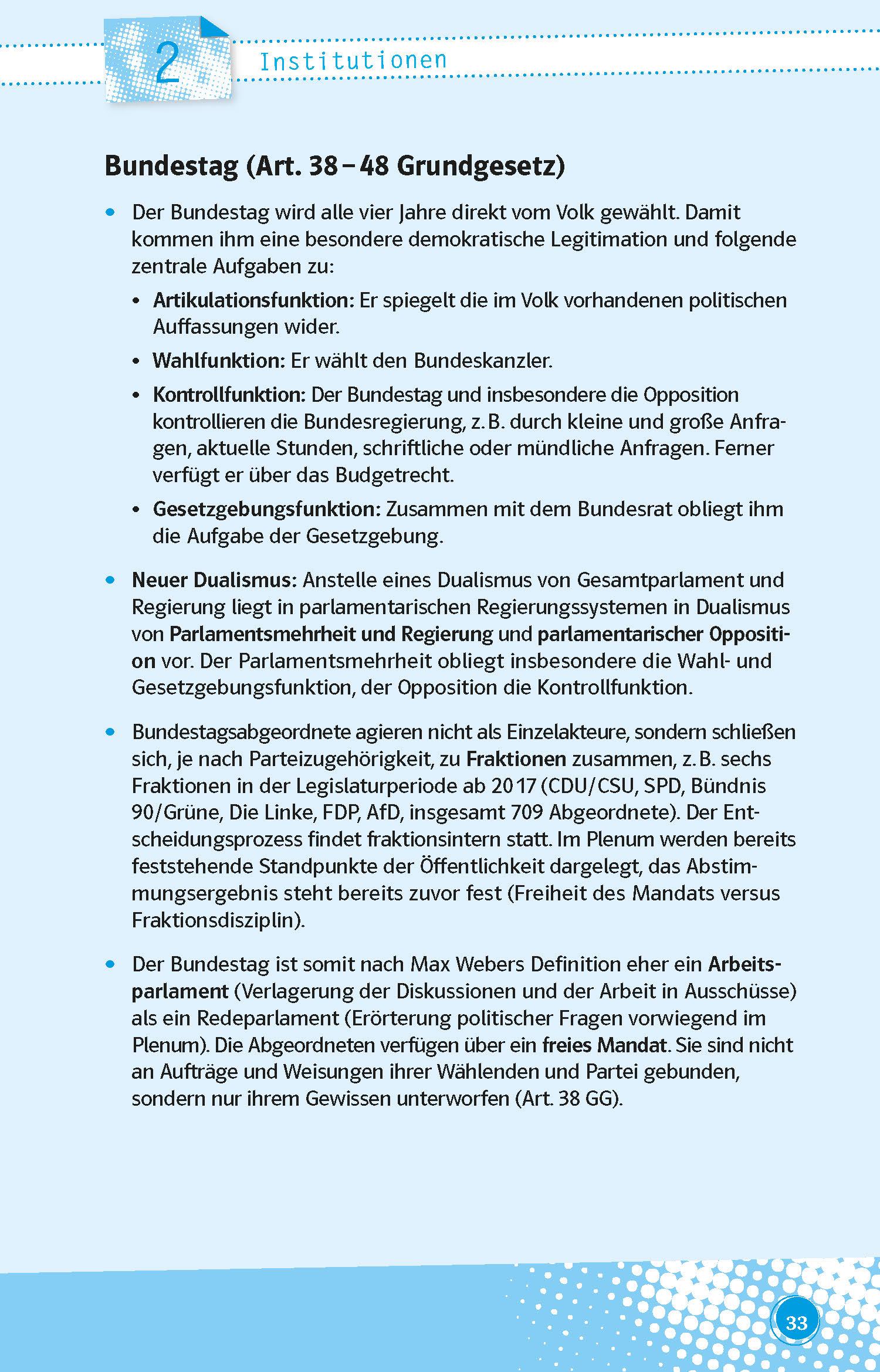 Beispielinhalt (Bild) Abi last minute Politik und Sozialkunde