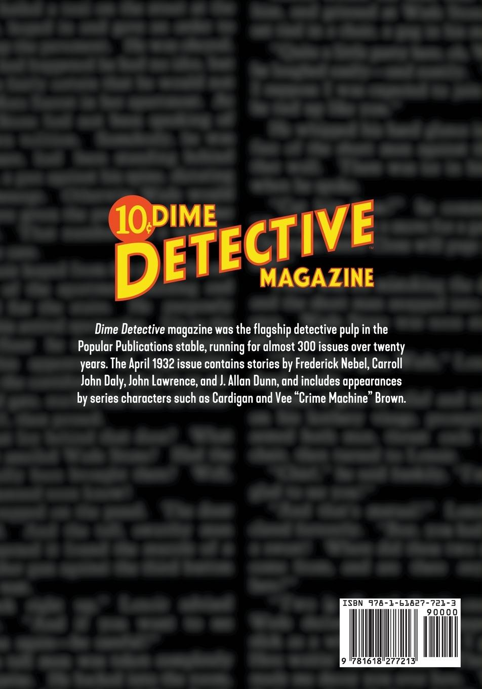 Rückseitencover Dime Detective Magazine #6