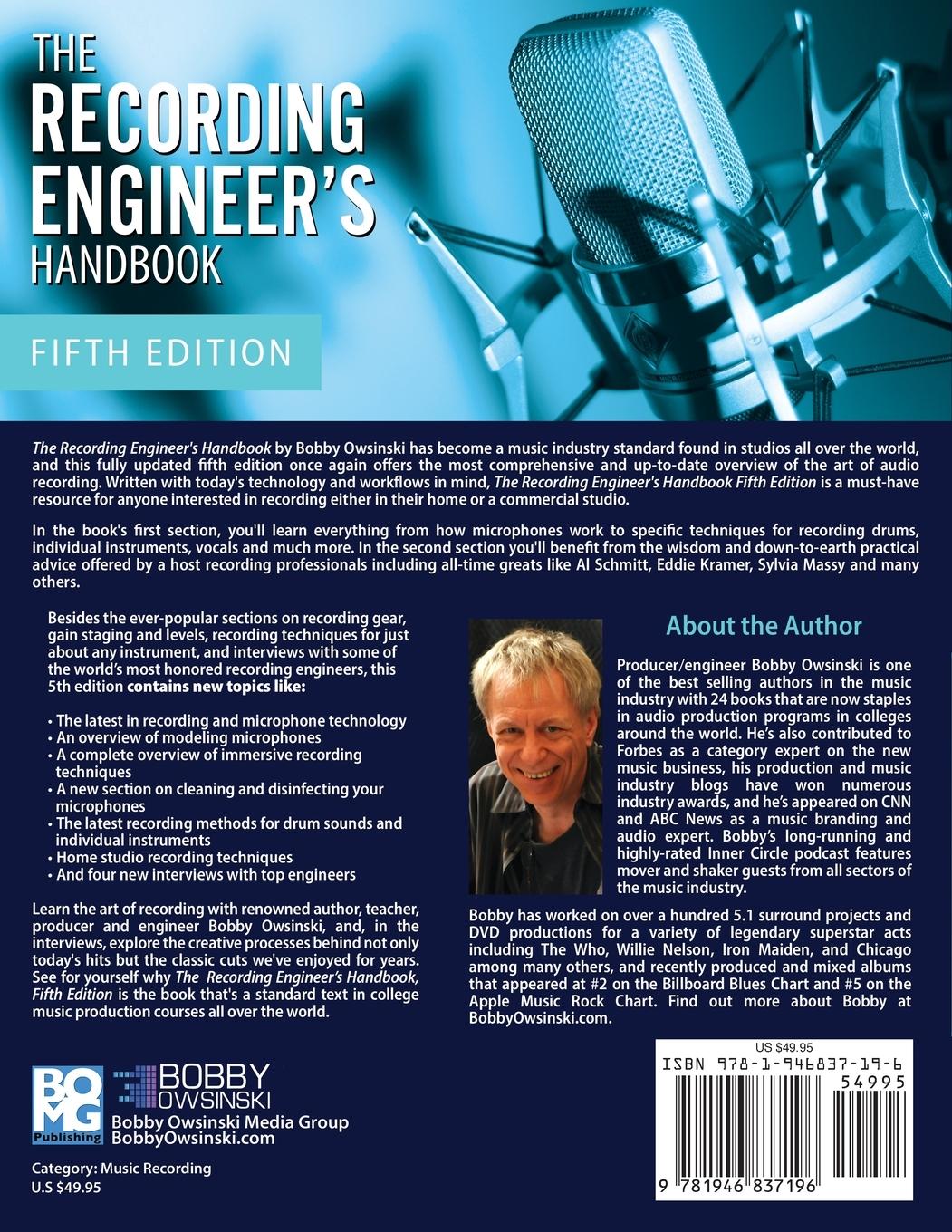 Rückseitencover The Recording Engineer's Handbook 5th Edition