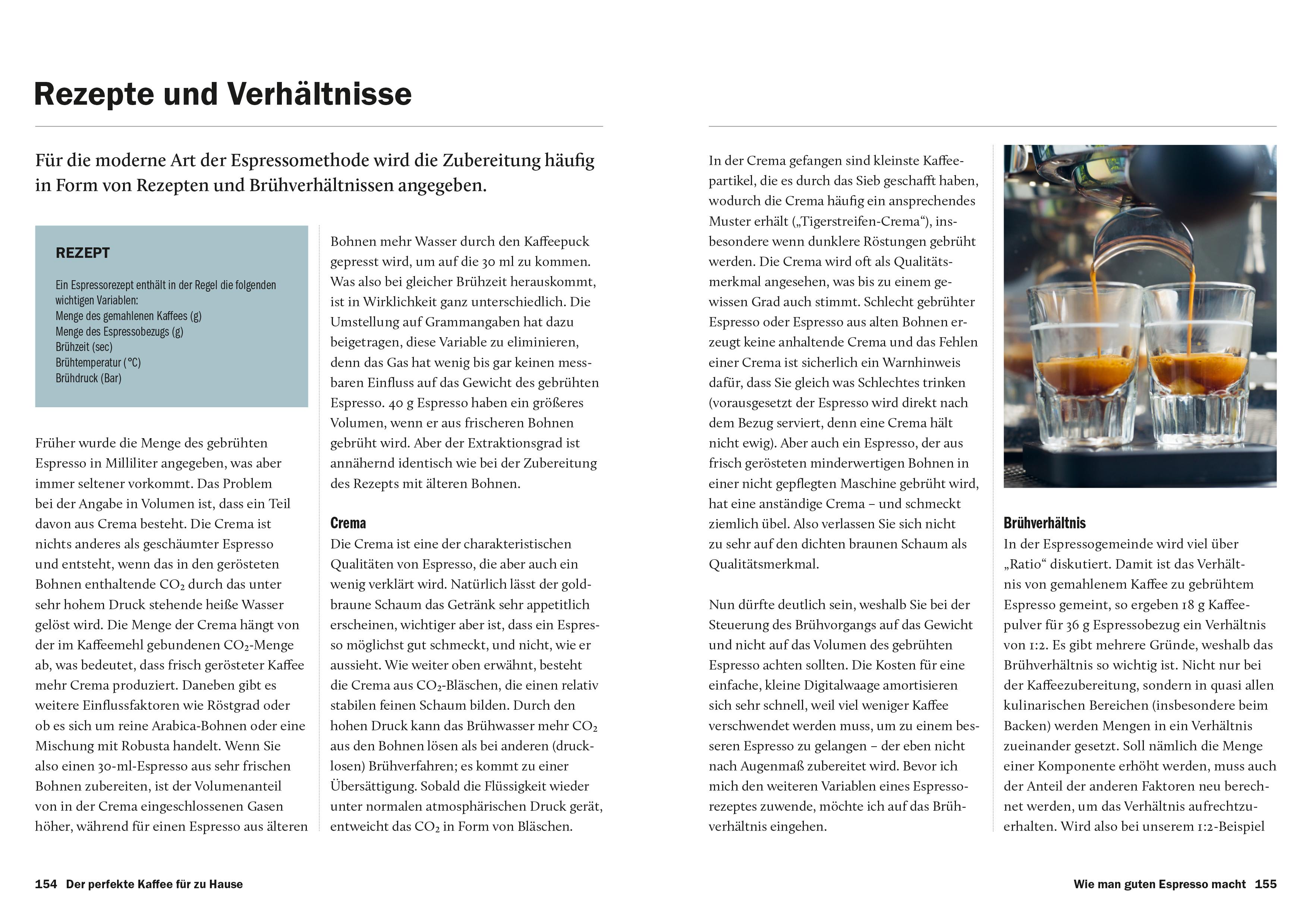 Beispielinhalt (Bild) Der perfekte Kaffee für zu Hause - Das Praxis-Handbuch für Kaffeeliebhaber, Baristas und Espresso-Fans