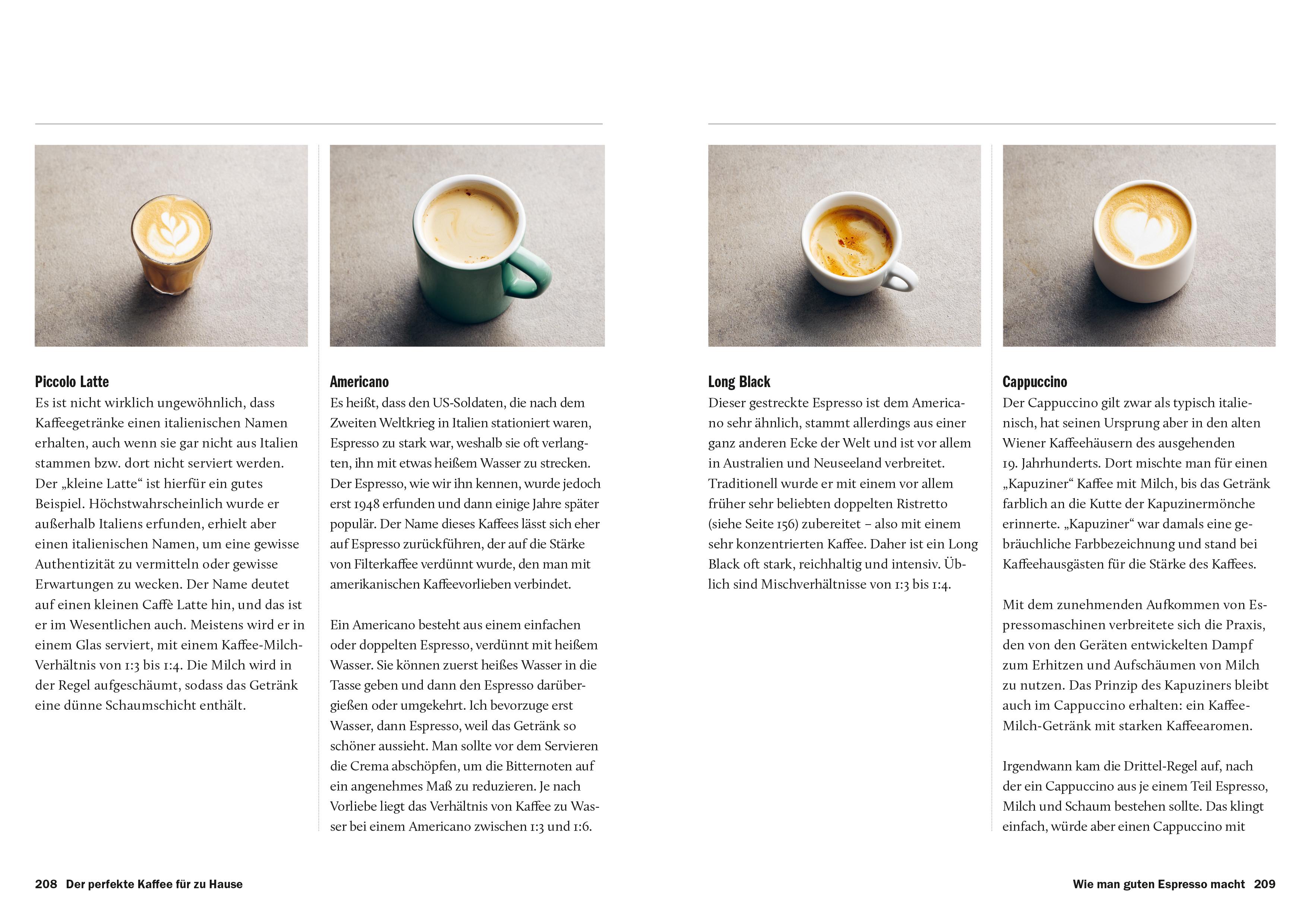 Beispielinhalt (Bild) Der perfekte Kaffee für zu Hause - Das Praxis-Handbuch für Kaffeeliebhaber, Baristas und Espresso-Fans