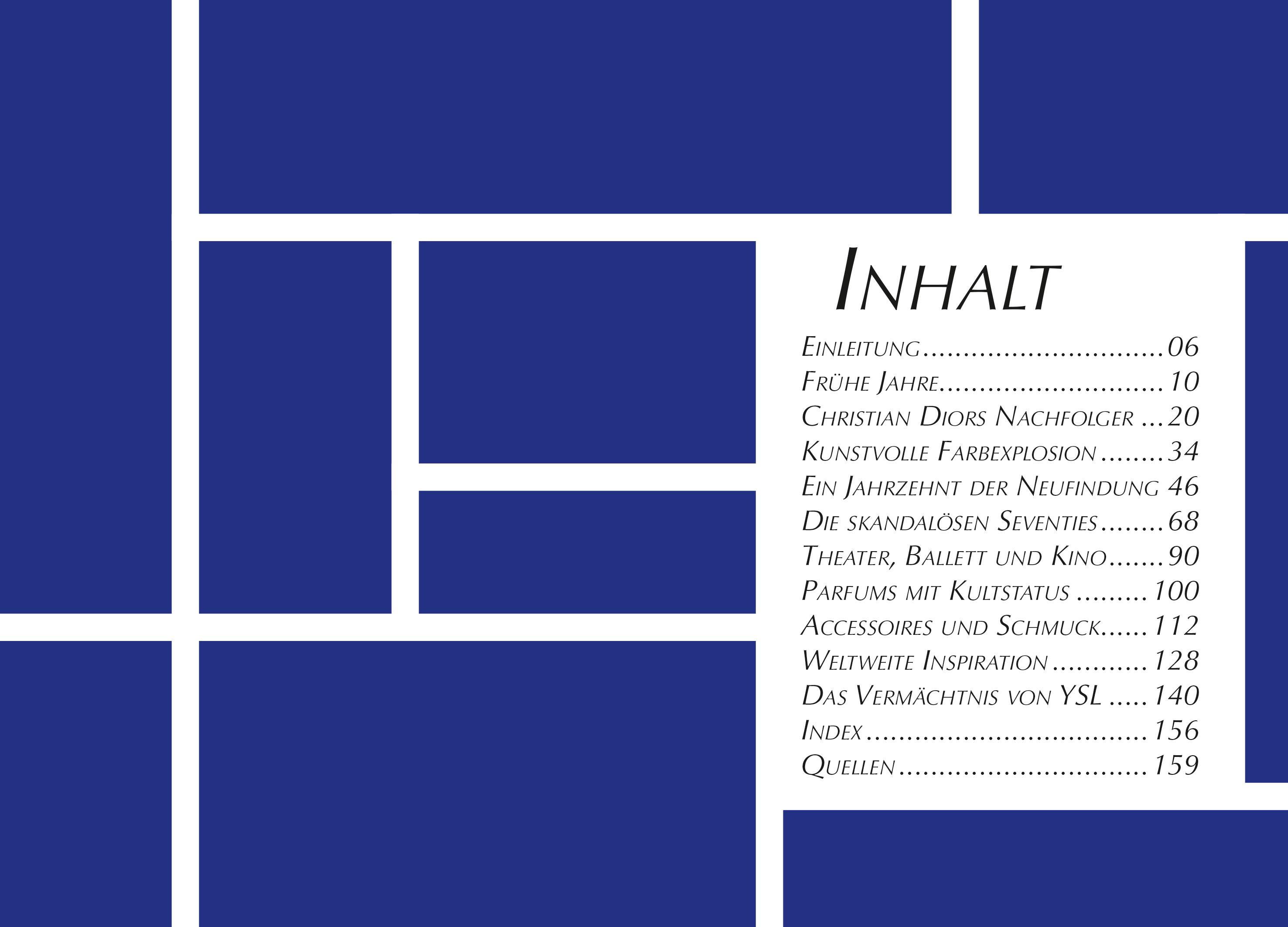 Beispielinhalt (Bild) Little Book of Yves Saint Laurent